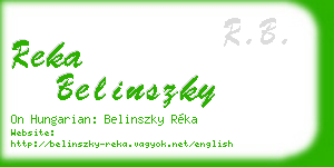 reka belinszky business card